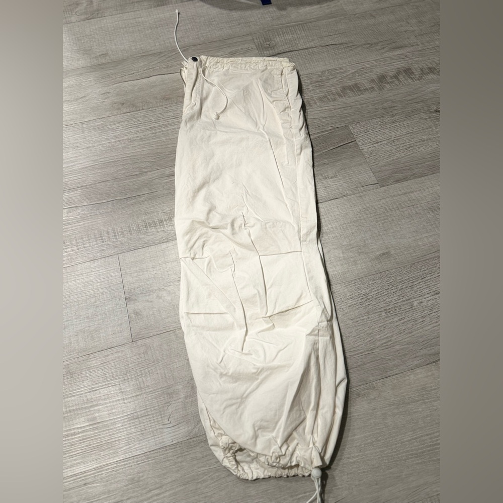 White Parachute Pants